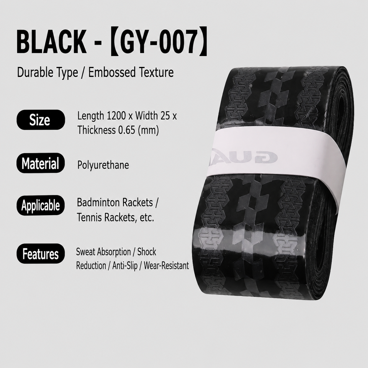 YZU ProGrip™ Sweat-Absorbing Racket Grip Tape - Pink